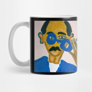 Man with blue glasses Mug